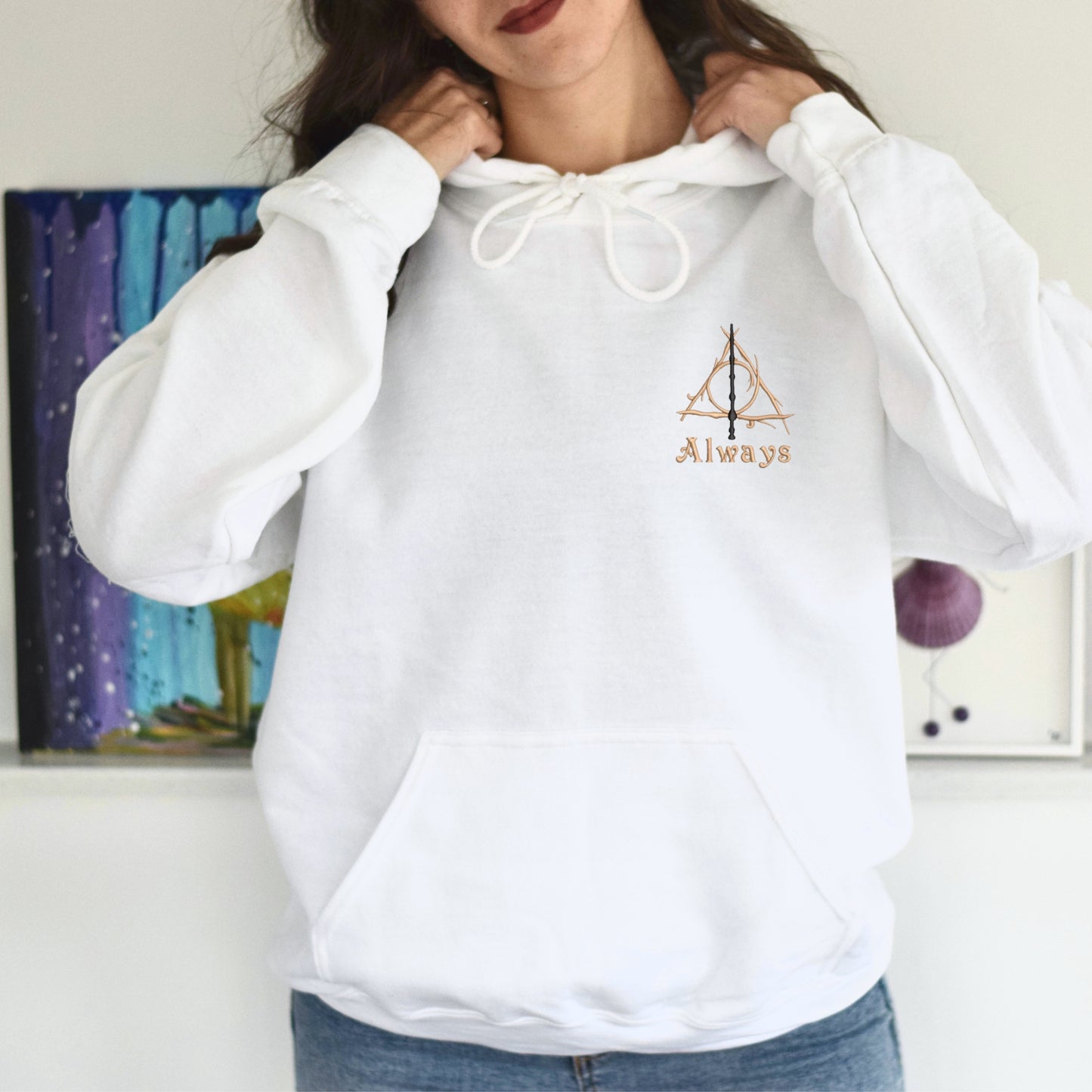 Embroidered Deathly Hallows Sweatshirt
