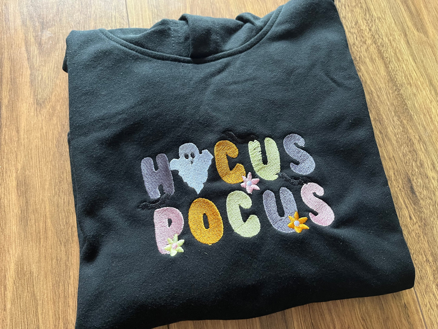 Embroidered Hocus Pocus Halloween Sweatshirt Hoodie