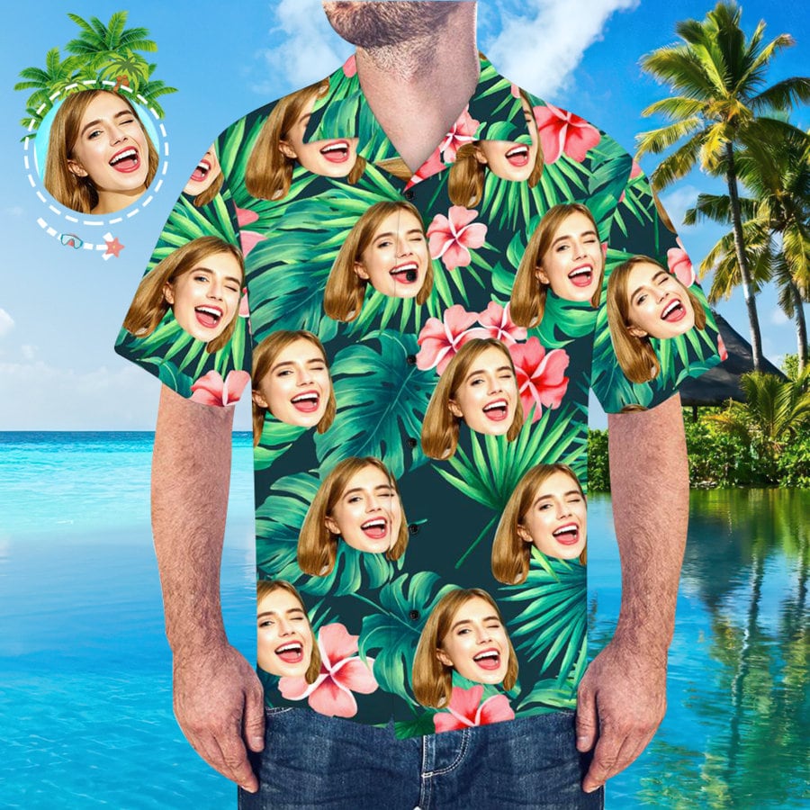 custom hawaiian shirt with your own photo