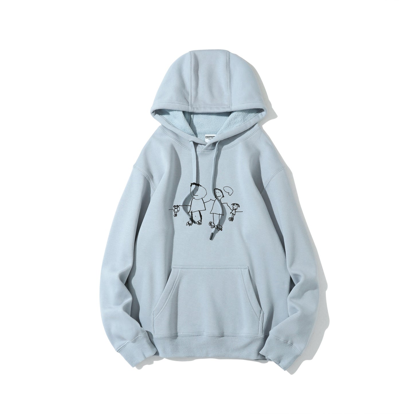 custom embroidered drawing hoodie