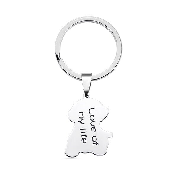 custom pet photo keychain