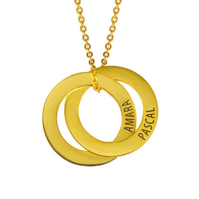 custom name engraved ring necklace