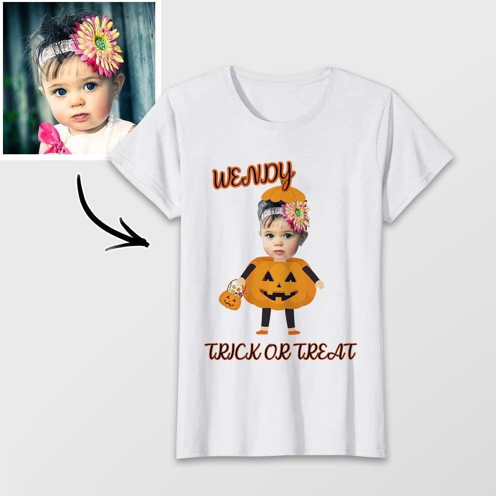 custom photo Tshirt for Halloween Trick or Treat