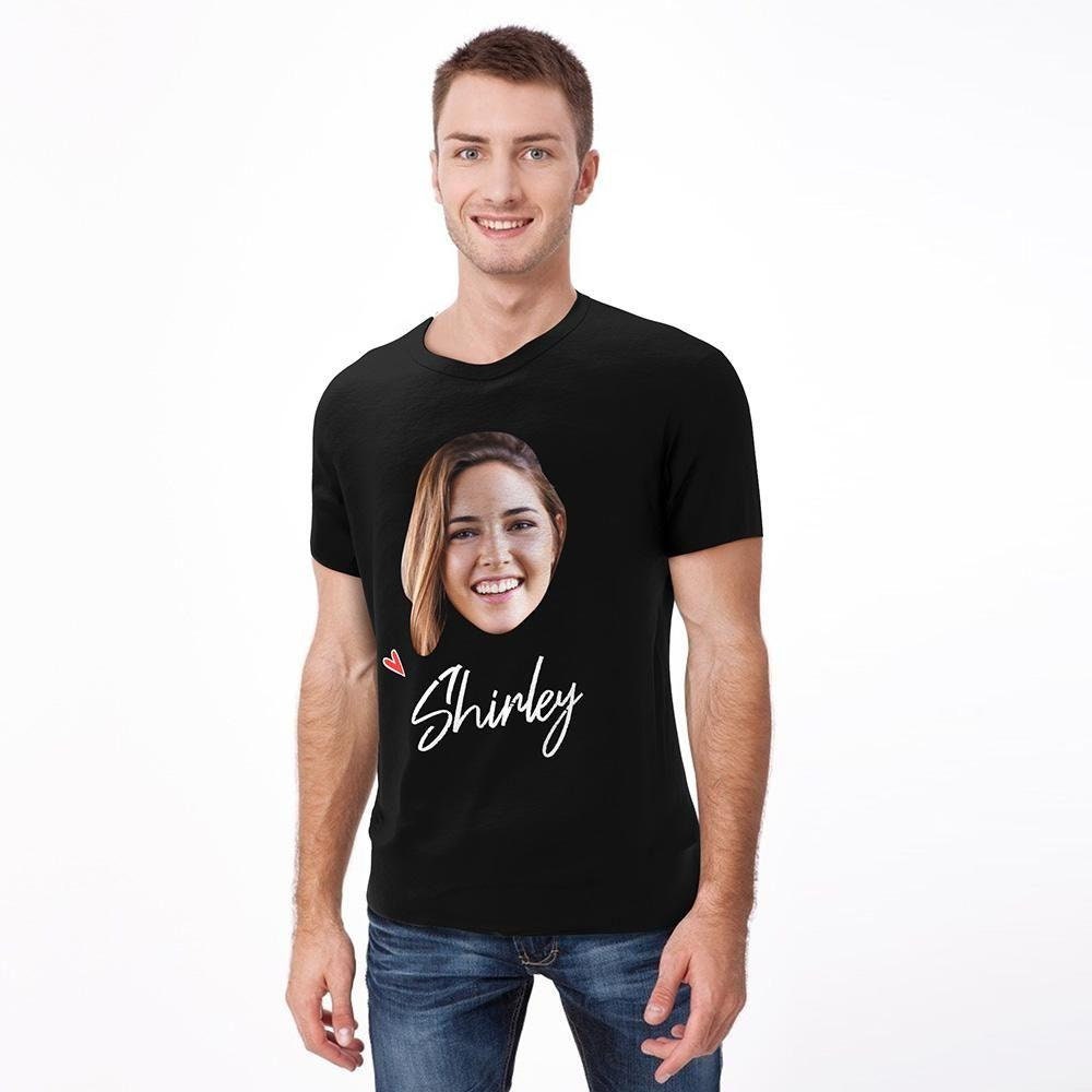 custom photo name face tshirt