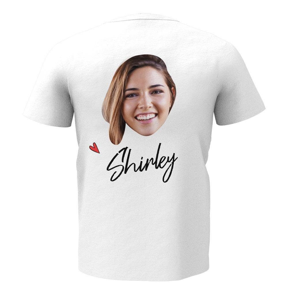 custom photo name face tshirt