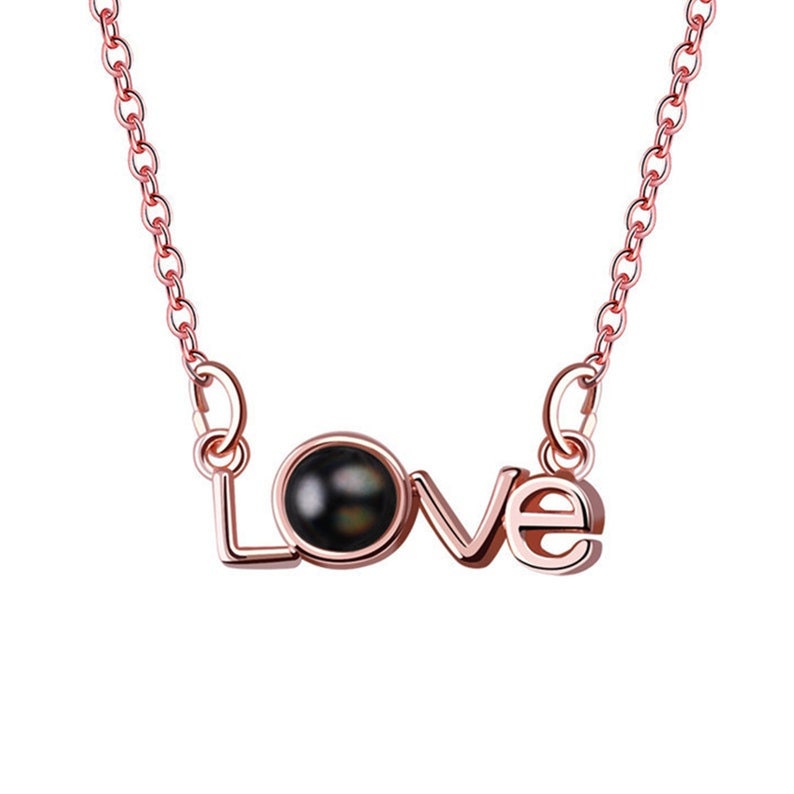 Custom Photo Projection Love Necklace