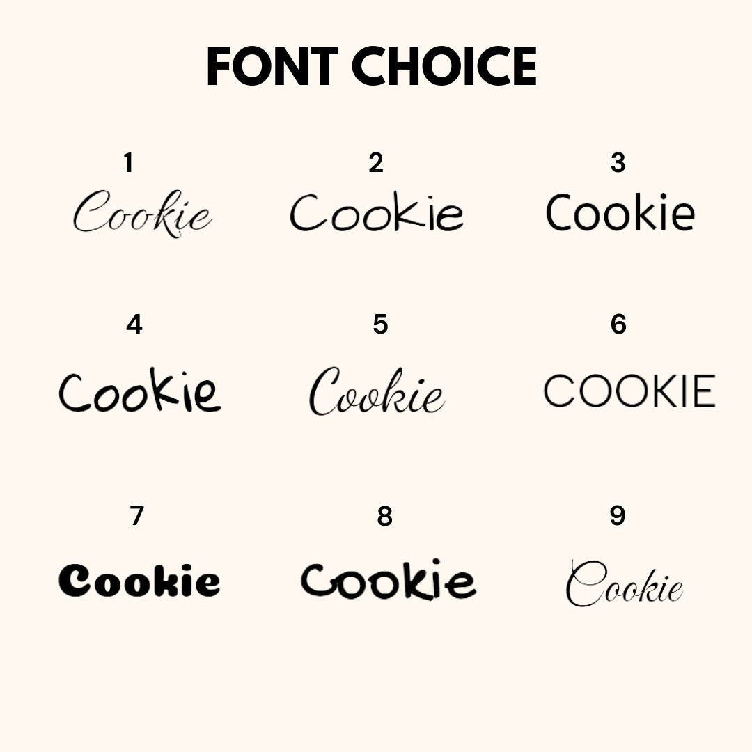 custom pet photo phone case font choice