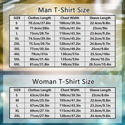 tshirt size chart