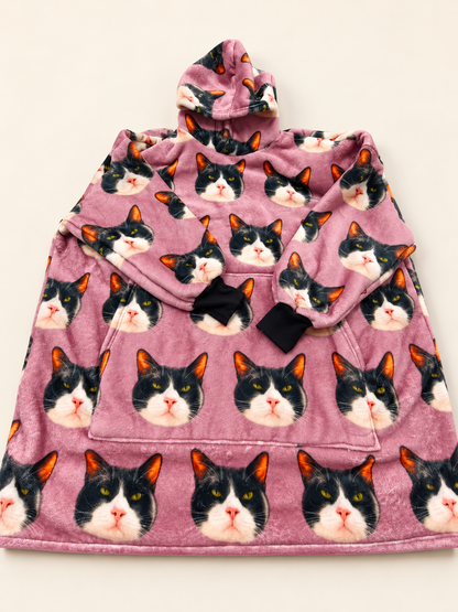 Personalised Pet Photo Wearable Blanket Hoodie