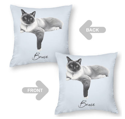 Custom Pet Portrait Pillow Cushion Cover