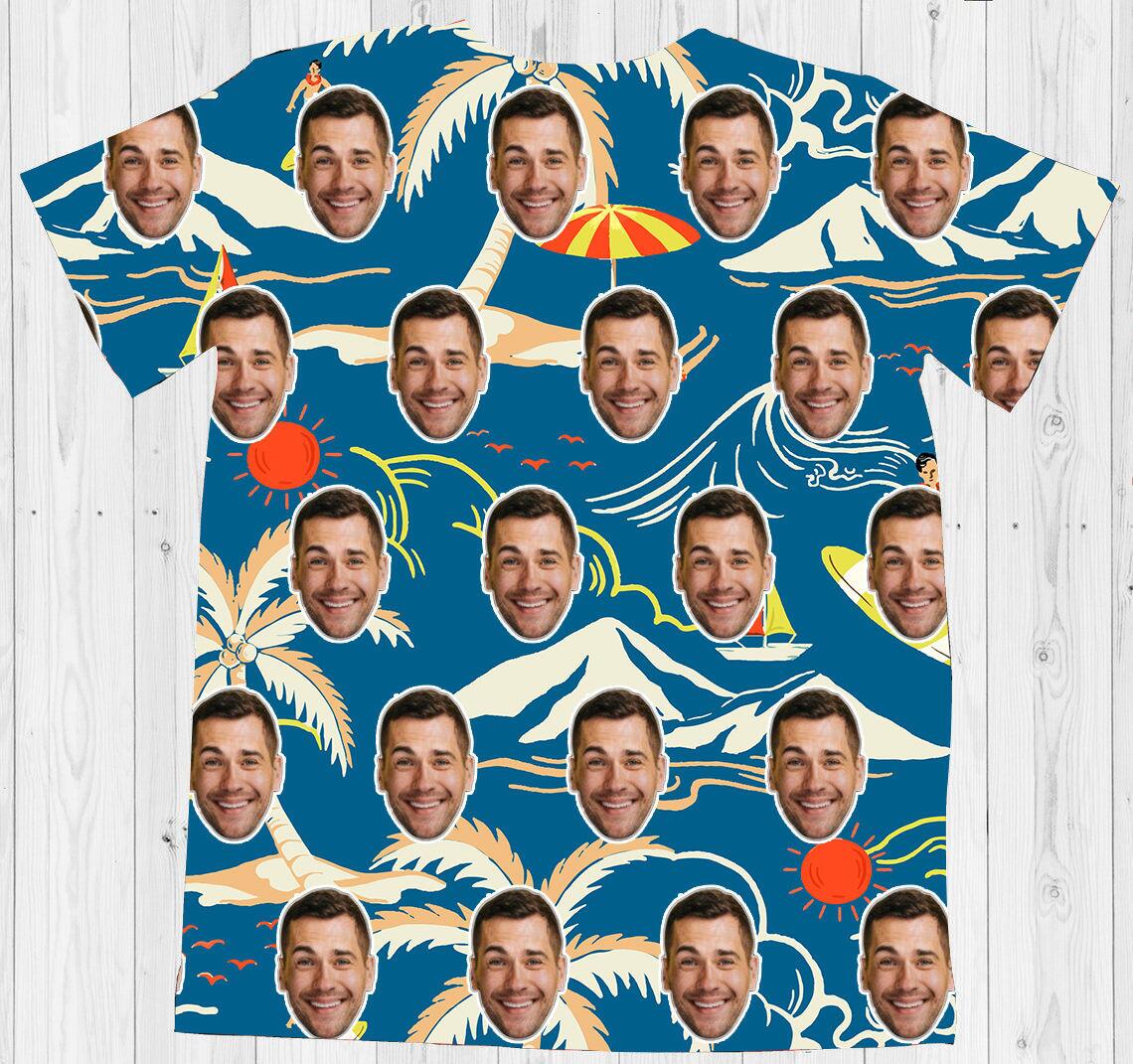 custom photo prints tshirt beach style