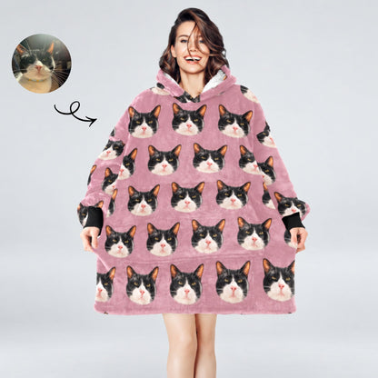 Personalised Pet Photo Wearable Blanket Hoodie