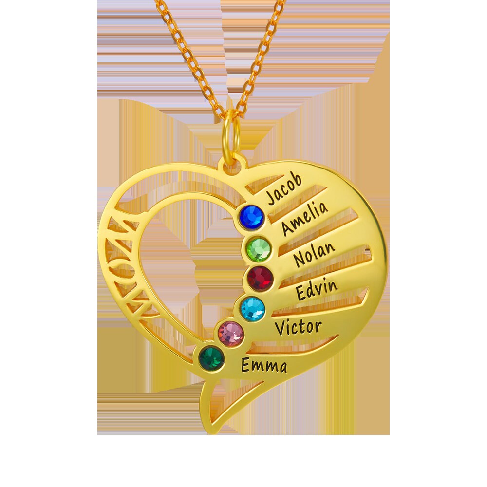 custom names necklace for Mom