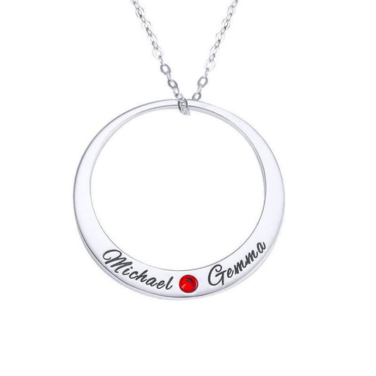 custom two names necklace