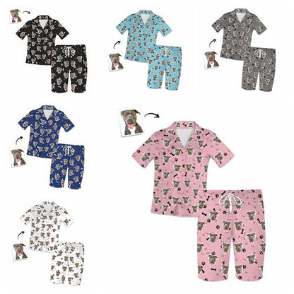 custom pet photo pajama set