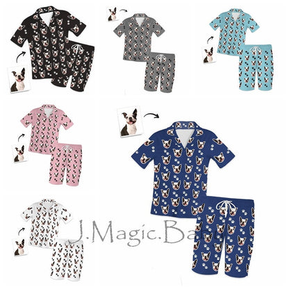 custom cat photo pajama set