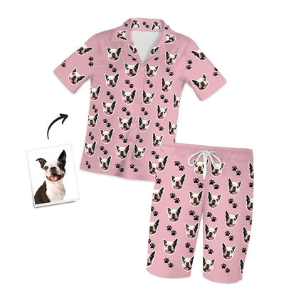 custom dog photo pajama set