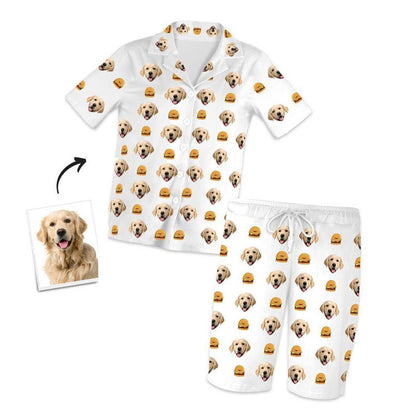 custom pet face photo pajama set