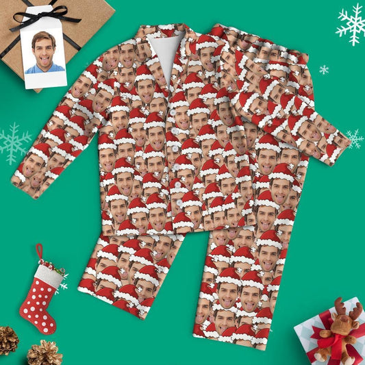 Custom Santa Photo Pajama Set