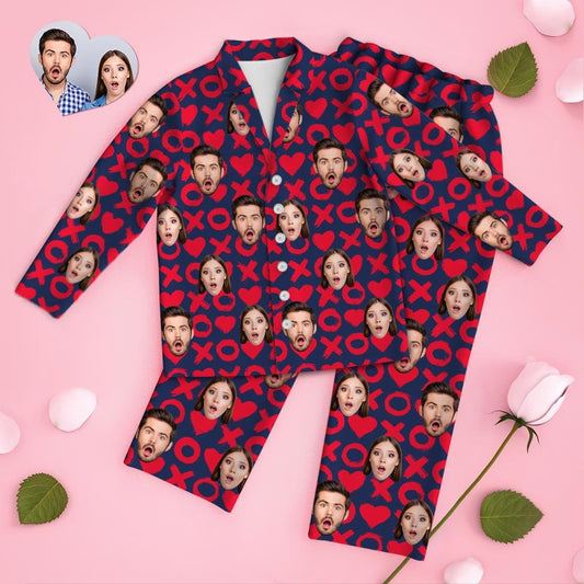 custom couple photo pajama set