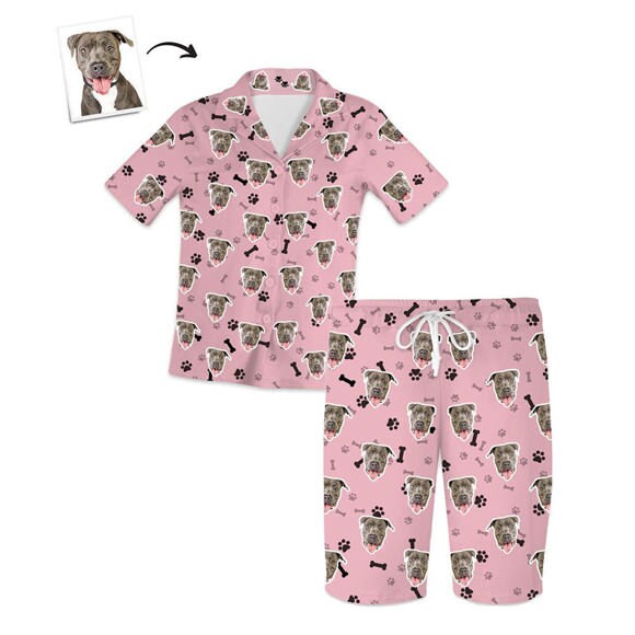 custom pet photo pyjama set