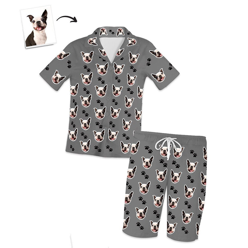 custom cat photo pajama set