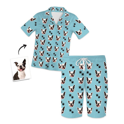 custom dog photo pajama set