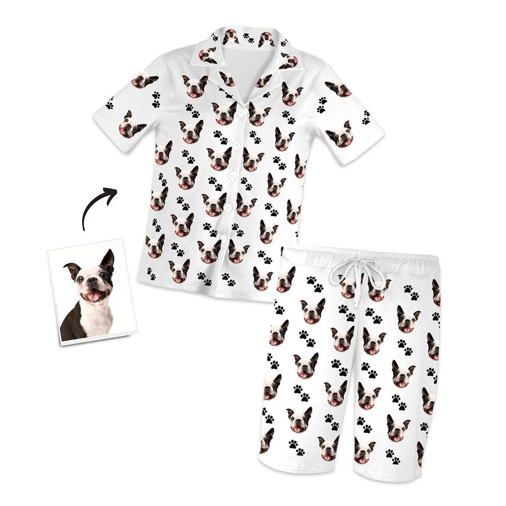 custom cat photo pajama set