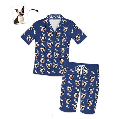 custom dog photo pajama set