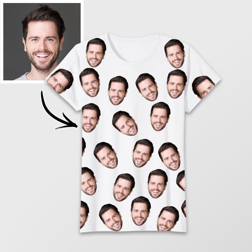 custom photo face tshirt