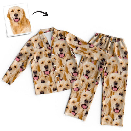 custom dog photo pajama set