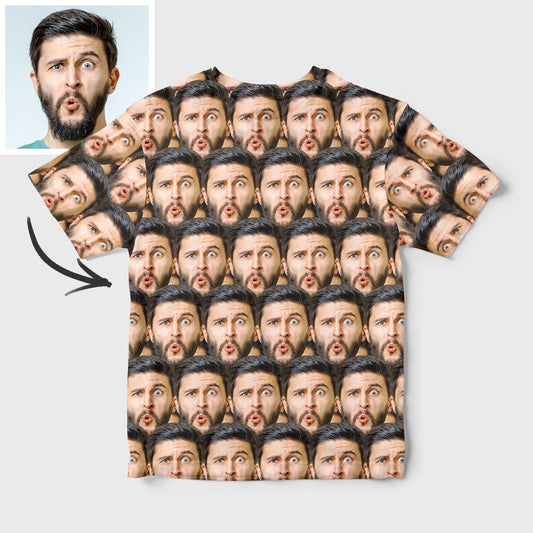 Custom Photo Face Tshirt All Over Print