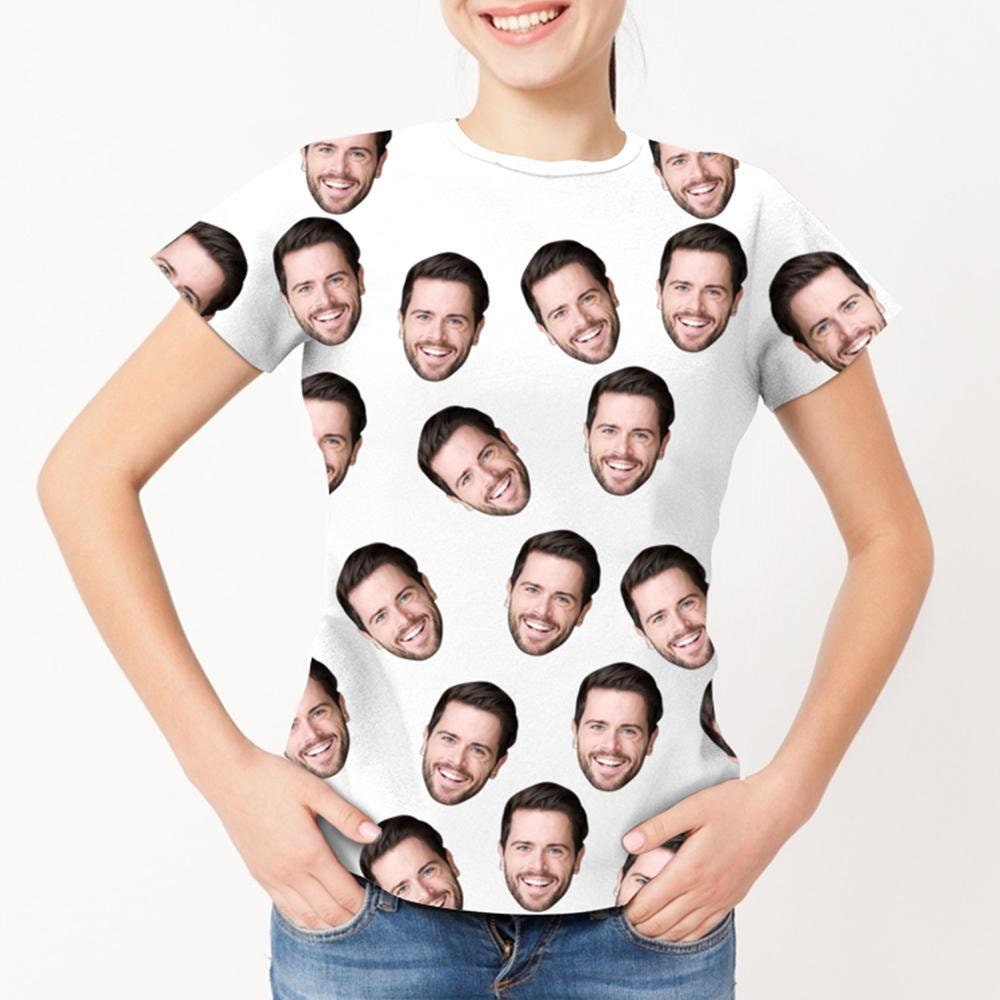 custom photo face tshirt