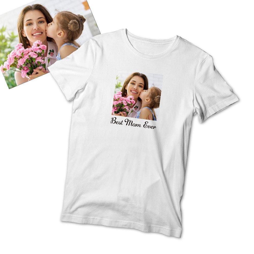 custom photo and text tshirt