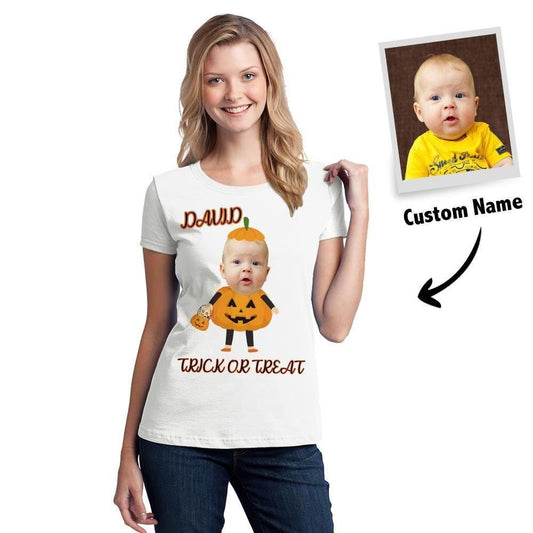 custom photo Tshirt for Halloween Trick or Treat