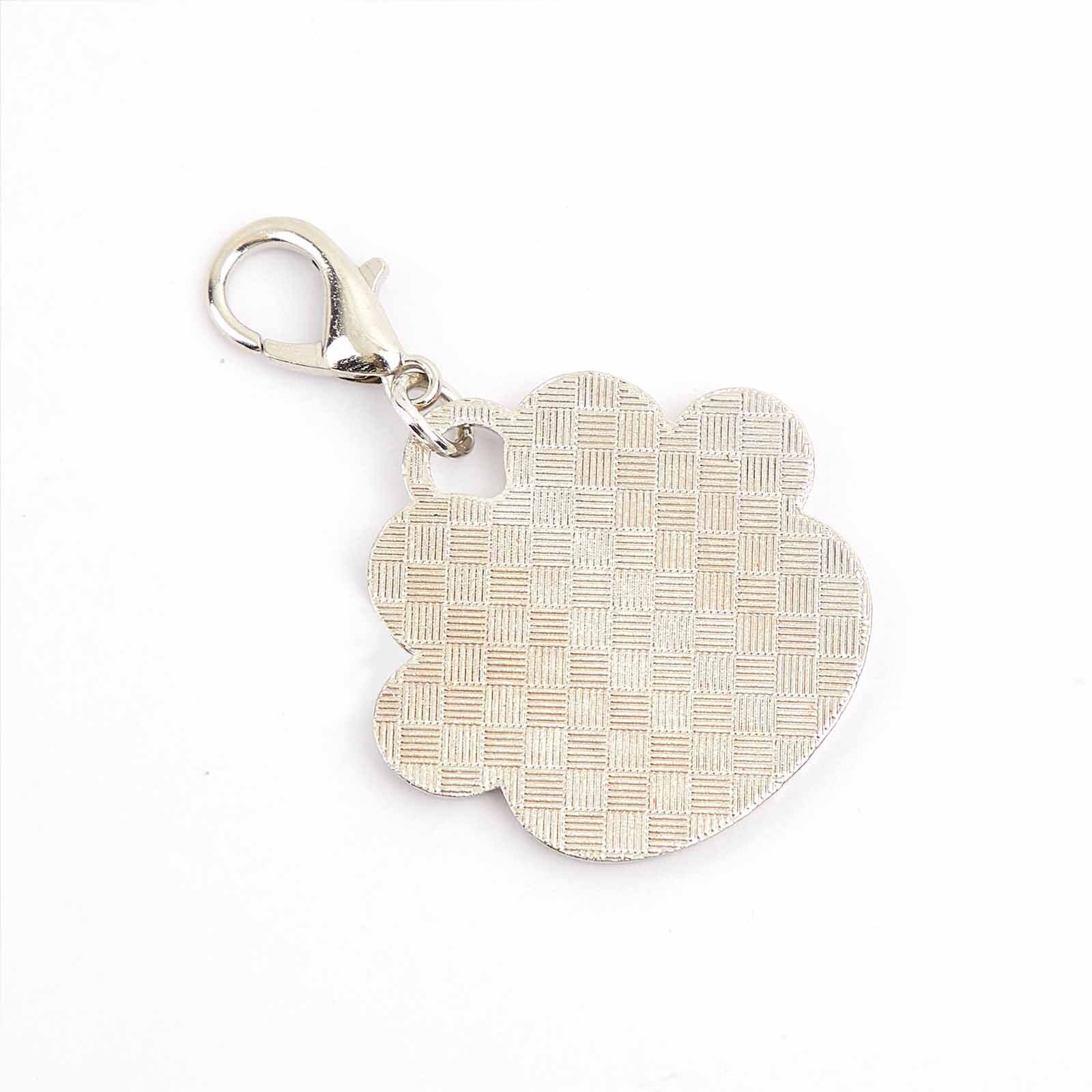 custom pet photo paw keychain