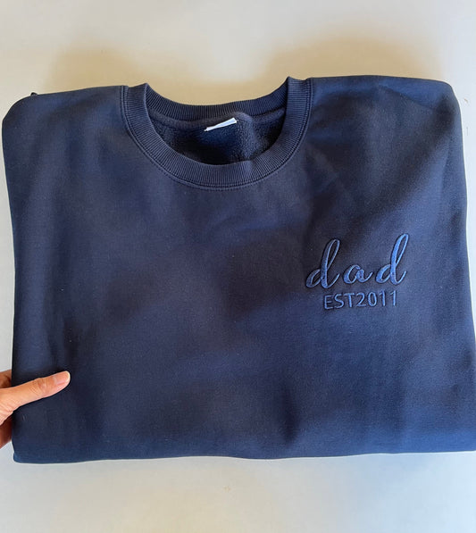 custom embroidered dad sweater