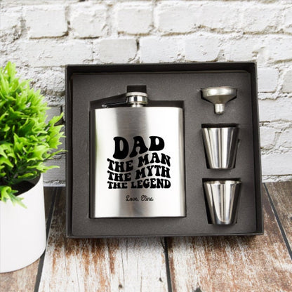 Custom Silver Stainless Steel Hip Flask