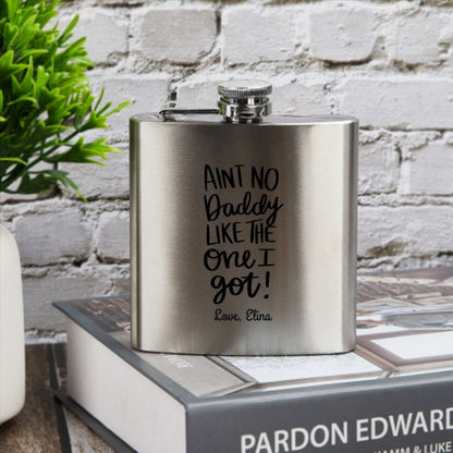 Custom Silver Stainless Steel Hip Flask