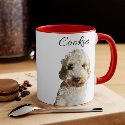 custom pet photo art mug