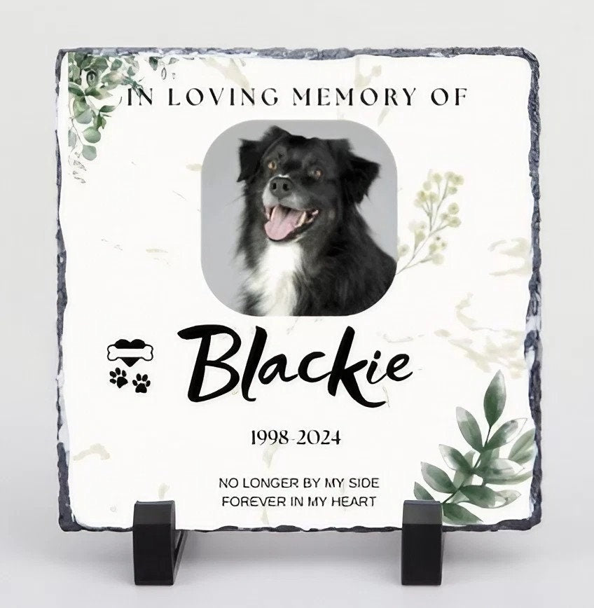 Custom Pet Memorial Slate Plaque