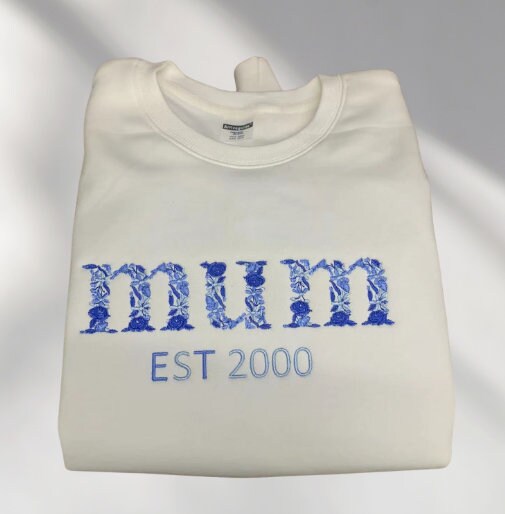 custom embroidered mama sweater